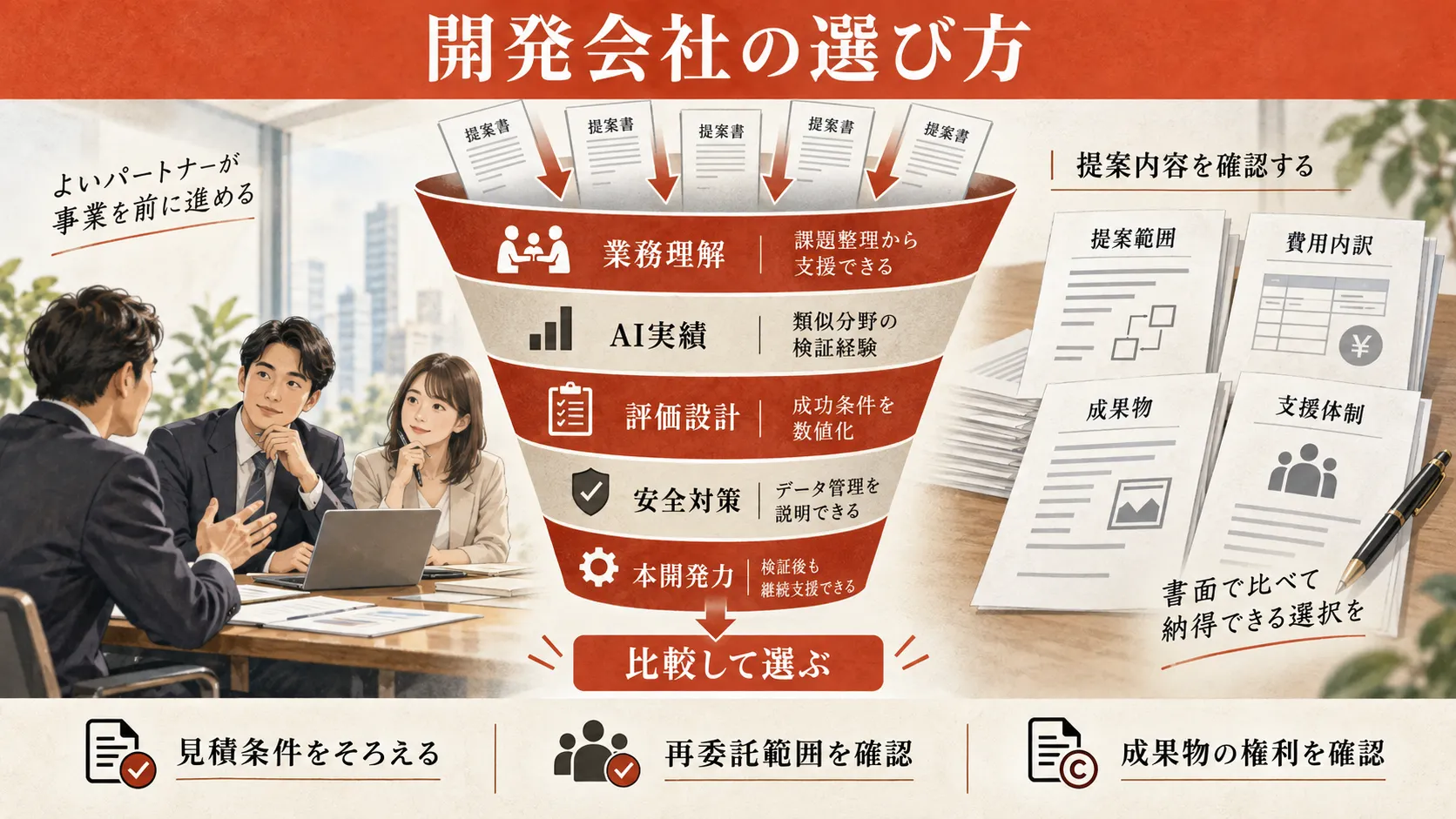 生成AI PoC支援会社を比較する視点