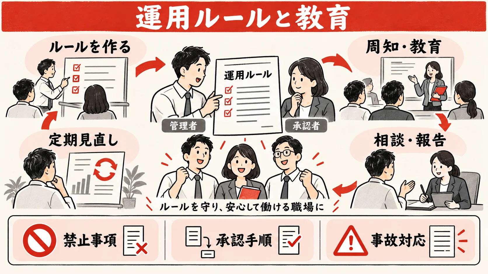 生成AIの運用ルールと教育を定着させる仕組み