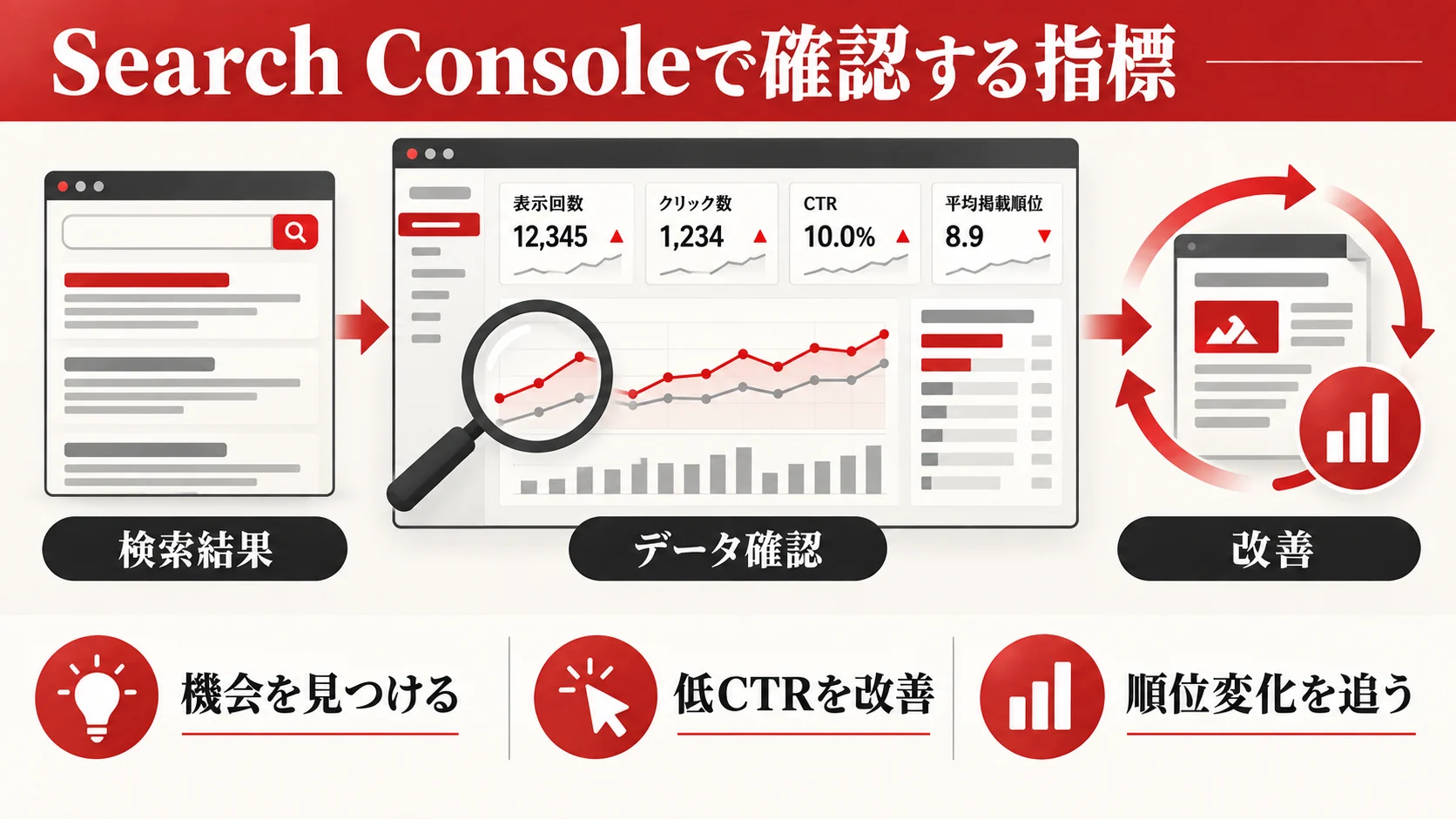 実践：Search Consoleでインデックスと検索順位を確認する手順