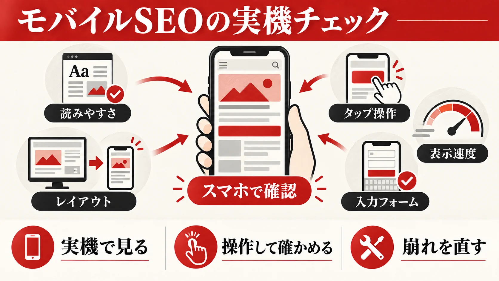 モバイルSEOの実機チェックポイント