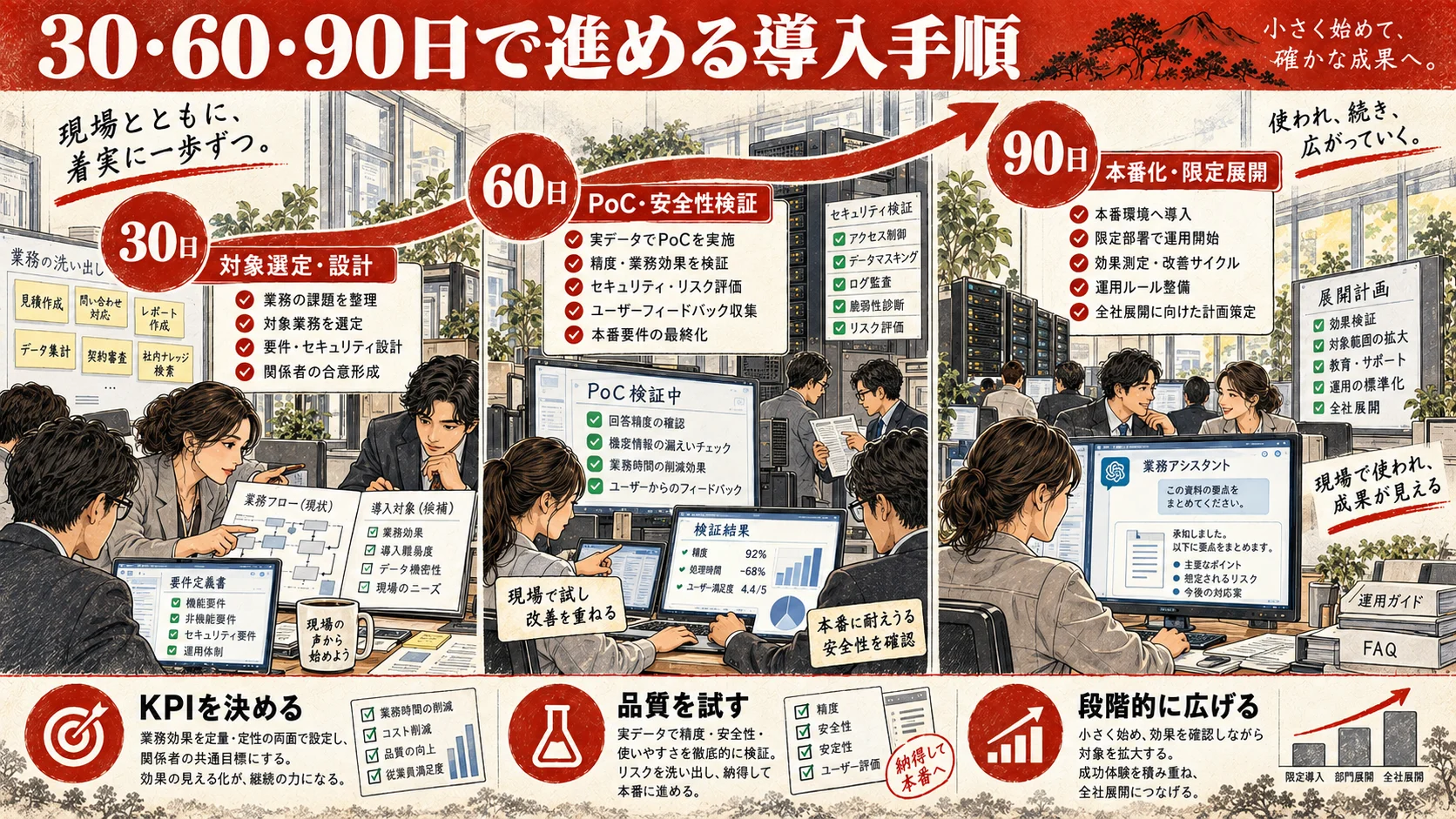 30日・60日・90日で進めるMCP導入ロードマップ