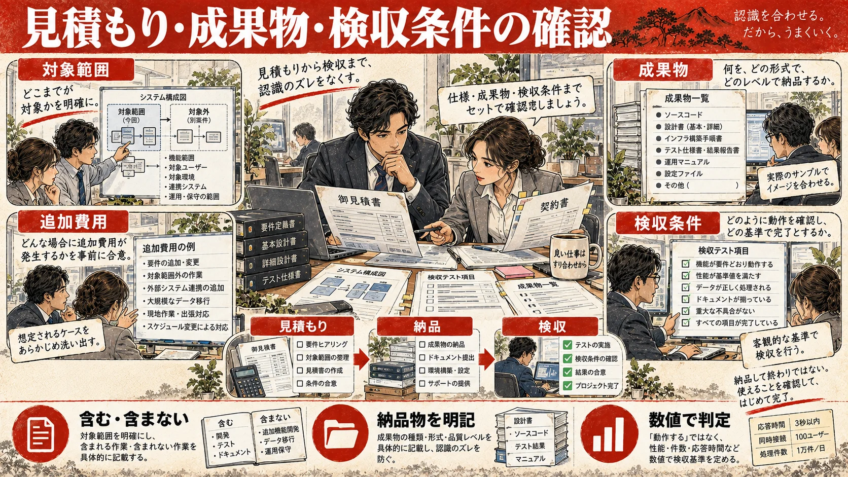 MCP開発の範囲・成果物・追加費用・検収条件を確認