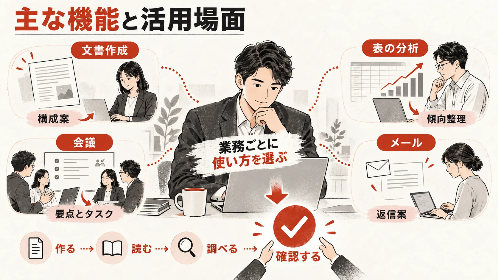 Word・Excel・PowerPoint・Outlook・Teamsで使うCopilot機能