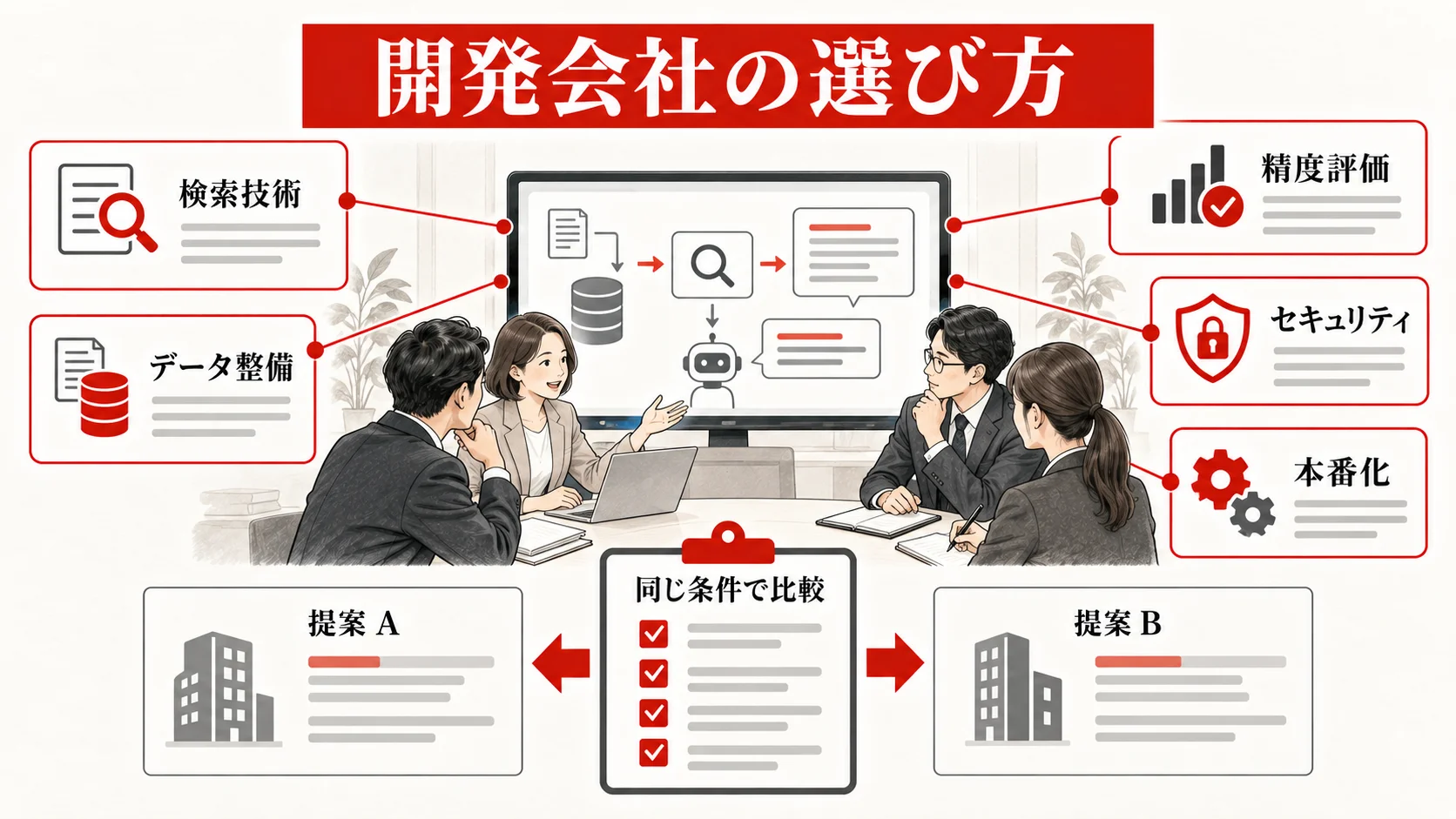 RAG開発会社の選び方の図解|達人ラボ