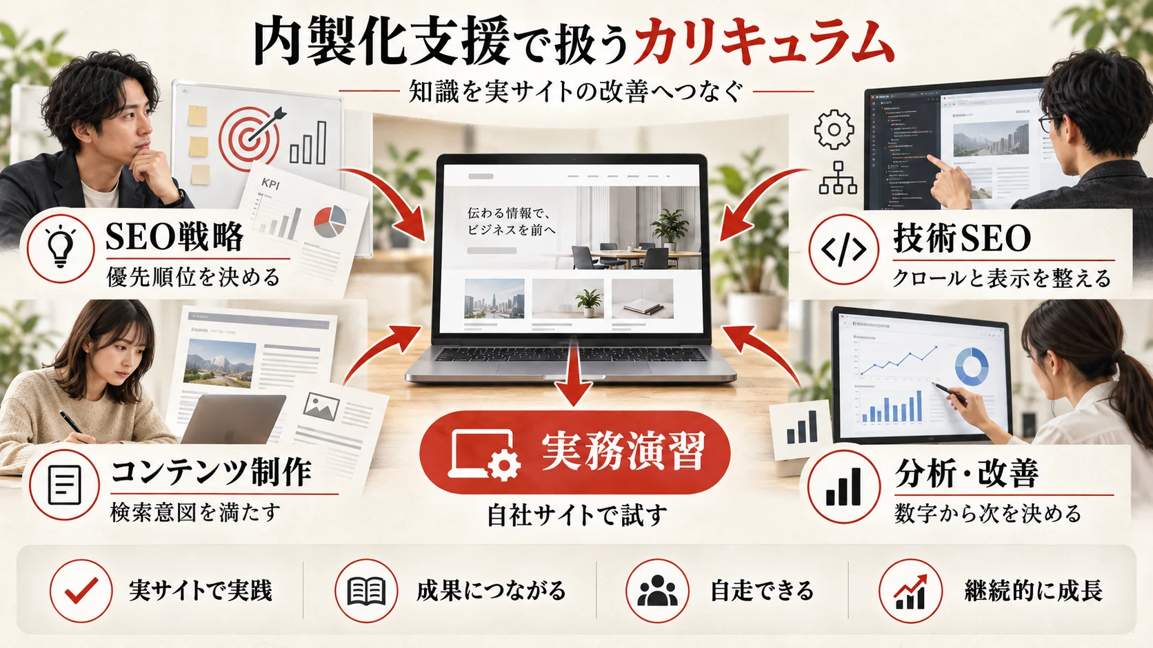 SEO内製化で習得する戦略・コンテンツ・技術・分析